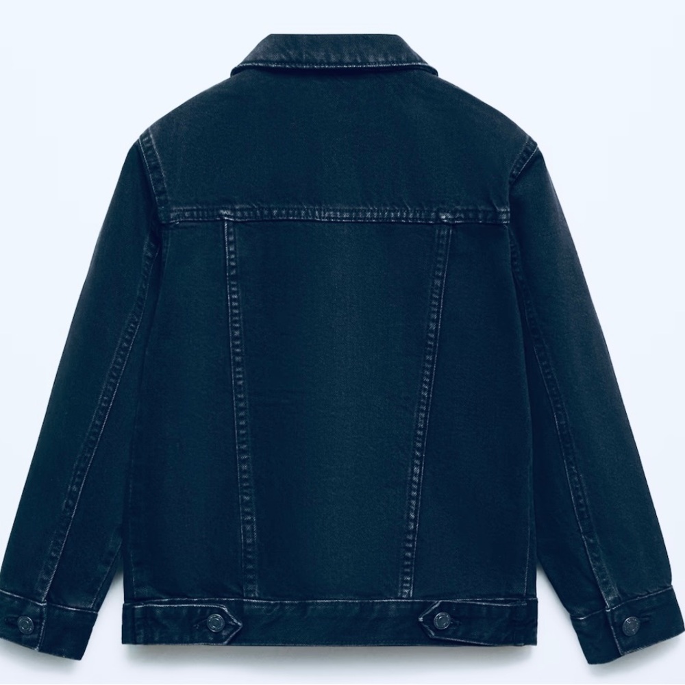 NEW Mango Kids Jean Jacket Boys 9-10 NWT, Dark Denim - Picture 2 of 9